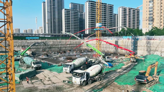 31小時(shí)，7000方！特固德商砼圓滿完成中建二局跨國(guó)區(qū)域總部集聚區(qū)項(xiàng)目1#樓筏板混凝土供應(yīng)任務(wù)